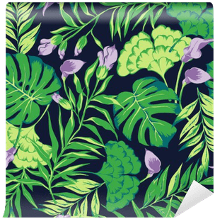 Vector Seamless Bright Colorful Tropical Pattern With - Tropics - Free Transparent PNG Clipart Images Download. - Transparent PNG Free Download | PNGio