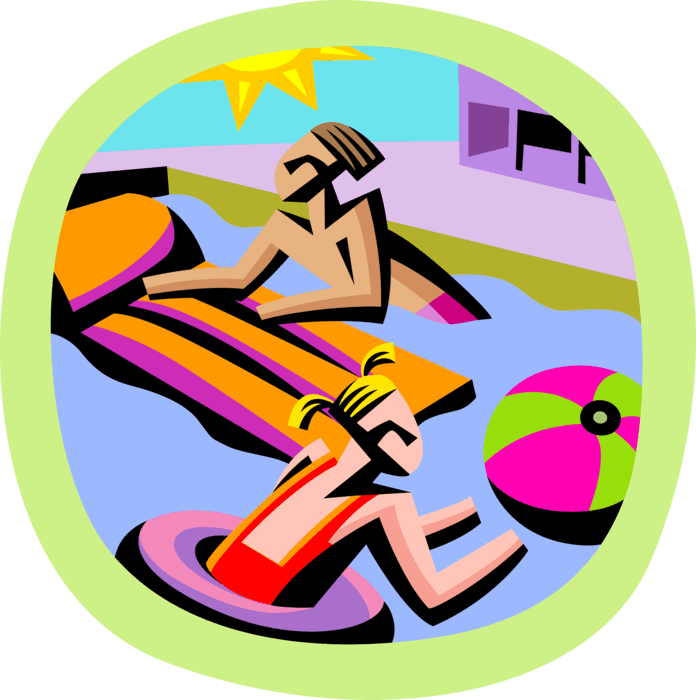 Vector Illustration Of Summer Swimming In The Pool - Graphic Design - Free Transparent PNG Clipart Images Download. - Transparent PNG Free Download | PNGio