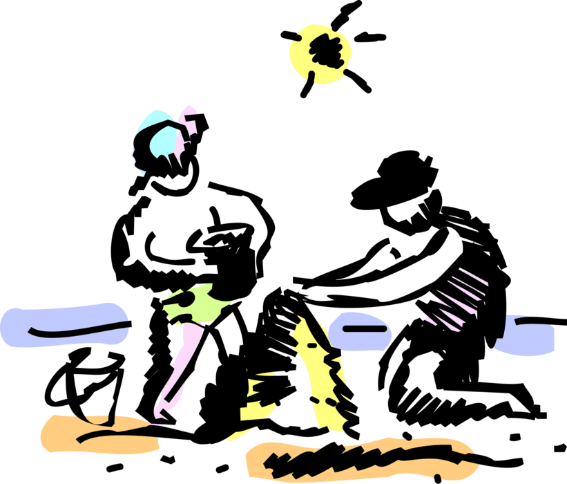 Vector Illustration Of Family Summer Holiday Vacation - Vector Illustration Of Family Summer Holiday Vacation - Free Transparent PNG Clipart Images Download. - Transparent PNG Free Download | PNGio