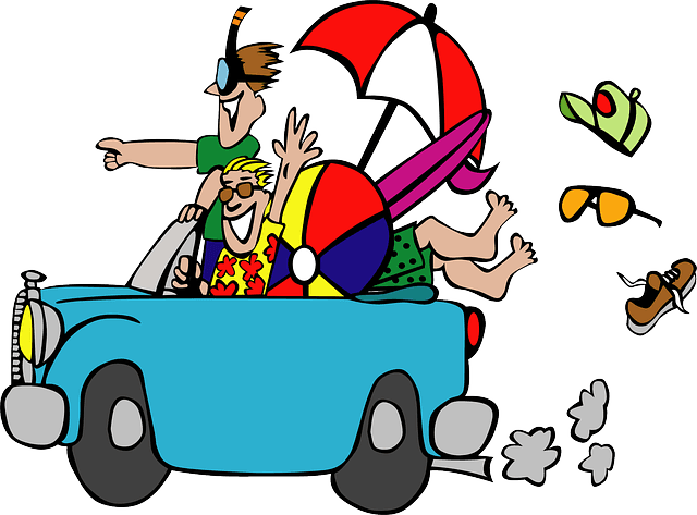 Top 10 Summer Driving Tips - Vacation Time! Summer Vacation Beach Trip Travel Accessory - Free Transparent PNG Clipart Images Download. - Transparent PNG Free Download | PNGio