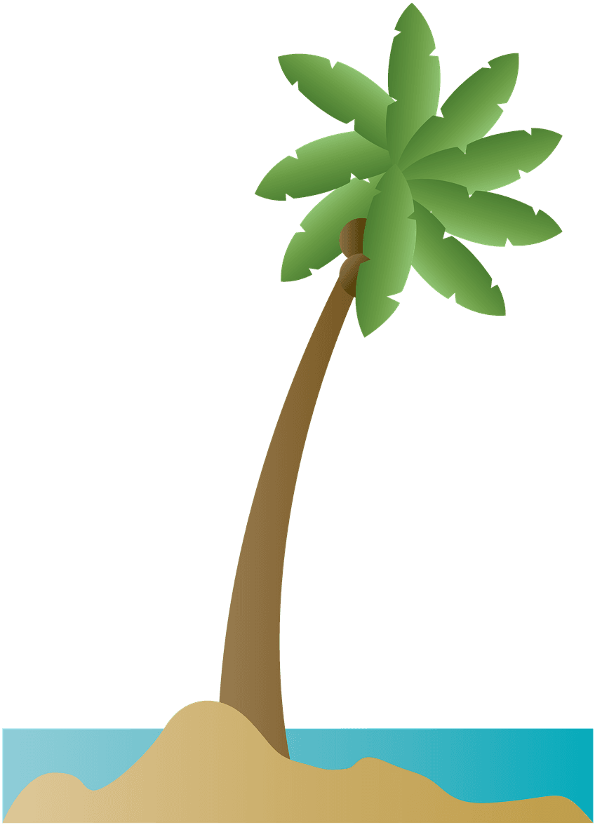 Island, Palm Tree, Palm, Coconut, Beach, Summer - Playa Ilustracion Png - Free Transparent PNG Clipart Images Download. - Transparent PNG Free Download | PNGio