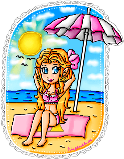 Summer Zelda By Ninpeachlover - The Legend Of Zelda - Free Transparent PNG Clipart Images Download. - Transparent PNG Free Download | PNGio