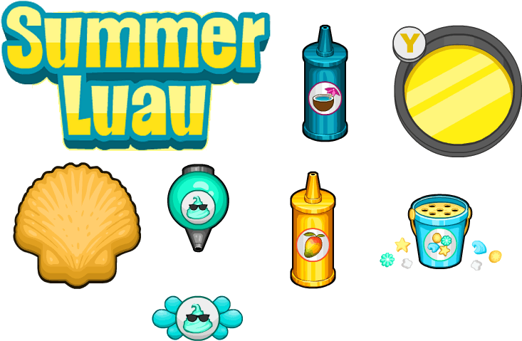 Summer Luau Toppings Donuteria By Amelia411-d7nbynz - De Papa Louie Donuteria - Free Transparent PNG Clipart Images Download. - Transparent PNG Free Download | PNGio