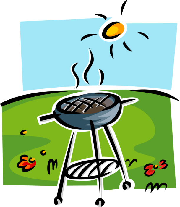 Vector Illustration Of Outdoor Summer Barbeque Or Bbq - Bbq Clipart - Free Transparent PNG Clipart Images Download. - Transparent PNG Free Download | PNGio