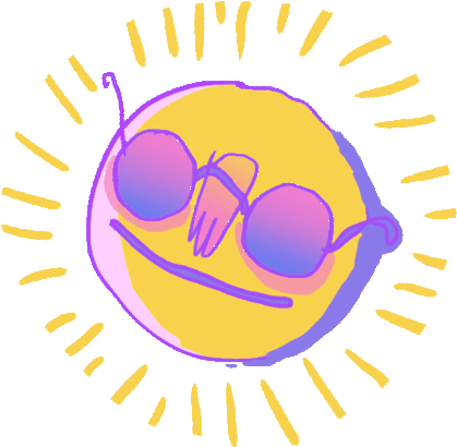 Sunny Day Summer Sticker By Sophie - Sunglasses - Free Transparent PNG Clipart Images Download. - Transparent PNG Free Download | PNGio