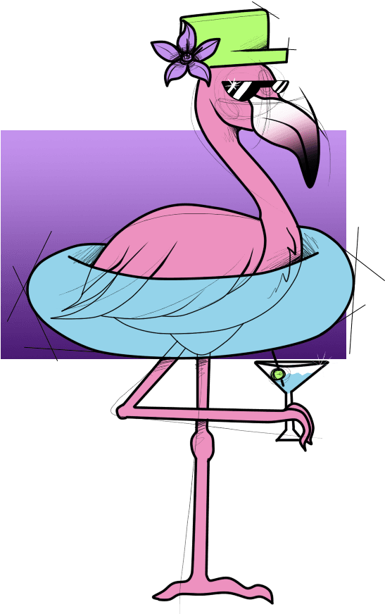 Summer / Party Flamingo By Sofficixribelle Summer / - Digital Art - Free Transparent PNG Clipart Images Download. - Transparent PNG Free Download | PNGio