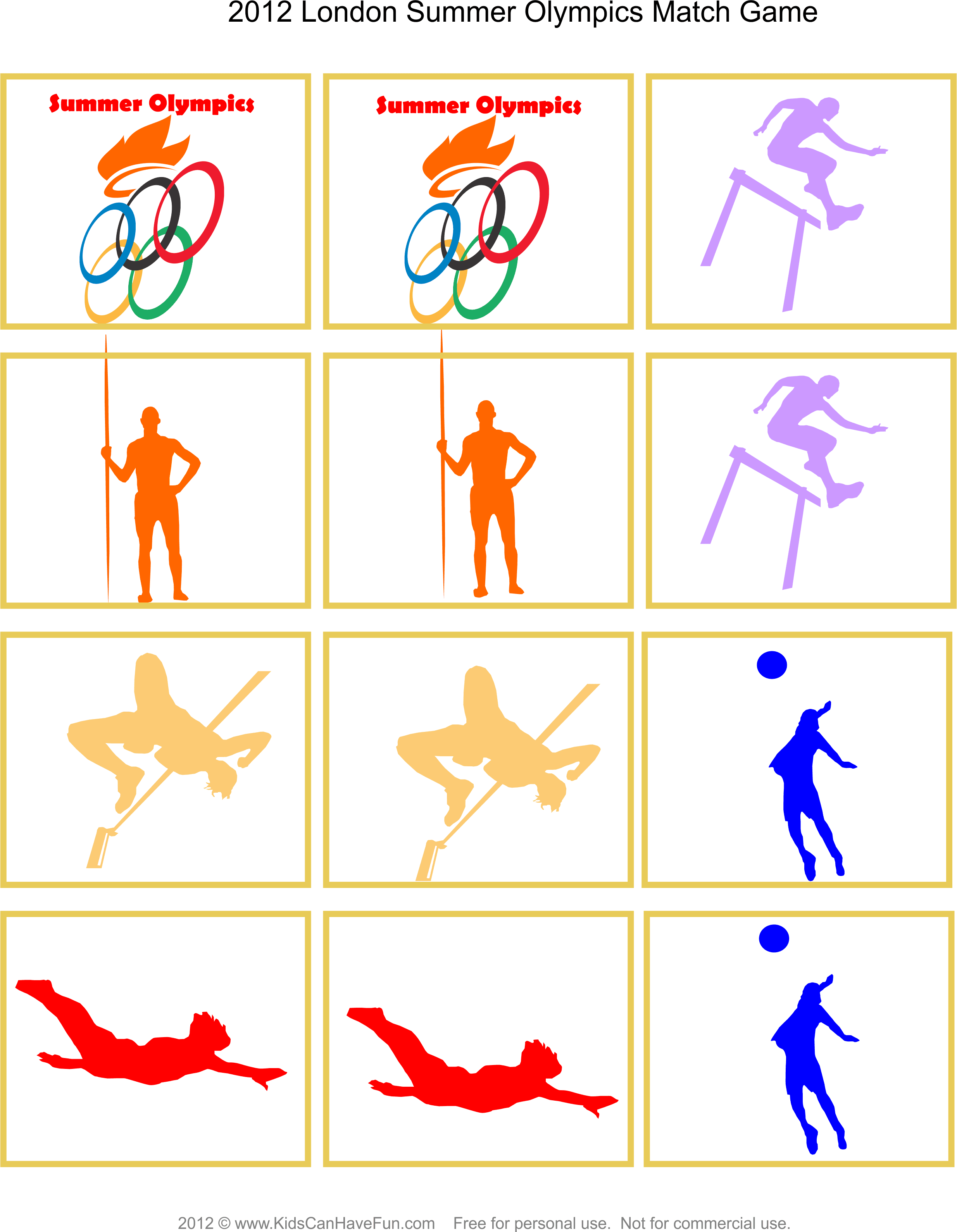 2012 Summer Olympics Match Game - Salto Alto Amarelo Alaranjado Camiseta - Free Transparent PNG Clipart Images Download. - Transparent PNG Free Download | PNGio
