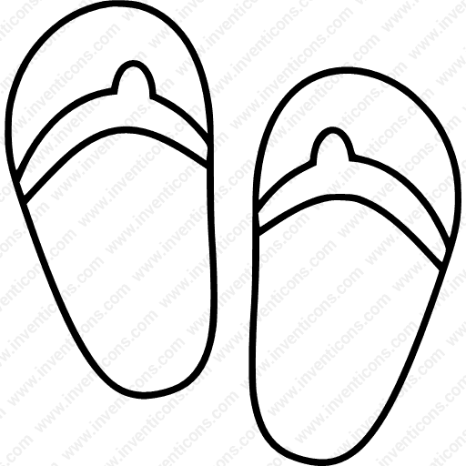 Beach Footwear Sandals Summer Svg - Line Art - Free Transparent PNG Clipart Images Download. - Transparent PNG Free Download | PNGio