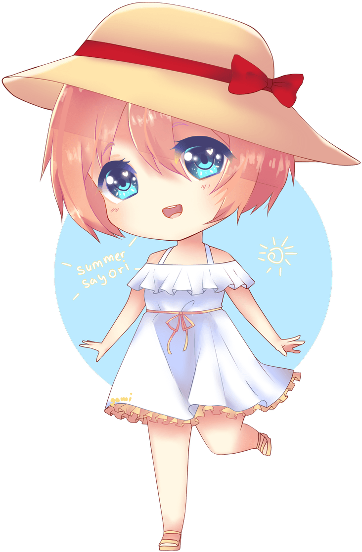 Gomi On Twitter - Sayori Summer Transparent PNG - 900x1200 - Free Download on - Transparent PNG Free Download | PNGio