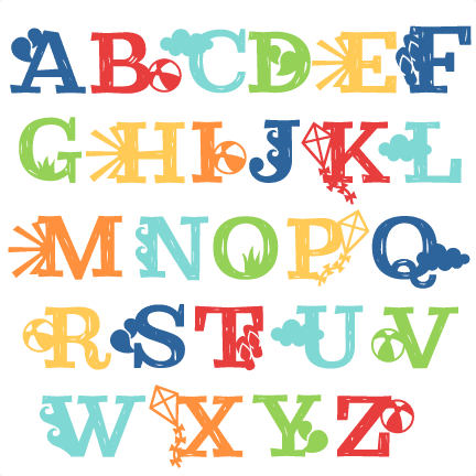 Summer Uppercase Alphabet Svg Scrapbook Cut File Cute - Summer Alphabet Clipart Transparent PNG - 432x432 - Free Download on - Transparent PNG Free Download | PNGio