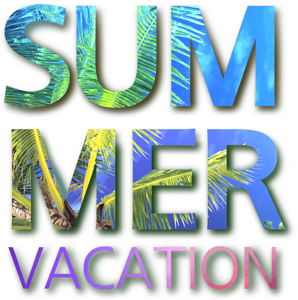 Gradient Summer Word Art - Summer Transparent PNG - 2824x2117 - Free Download on - Transparent PNG Free Download | PNGio