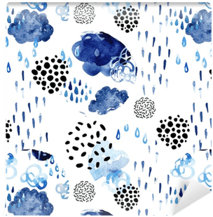 Watercolor Fall Shower Seamless Pattern - Abstract Summer Geo Pattern On Sport Watch Transparent PNG - 400x400 - Free Download on - Transparent PNG Free Download | PNGio