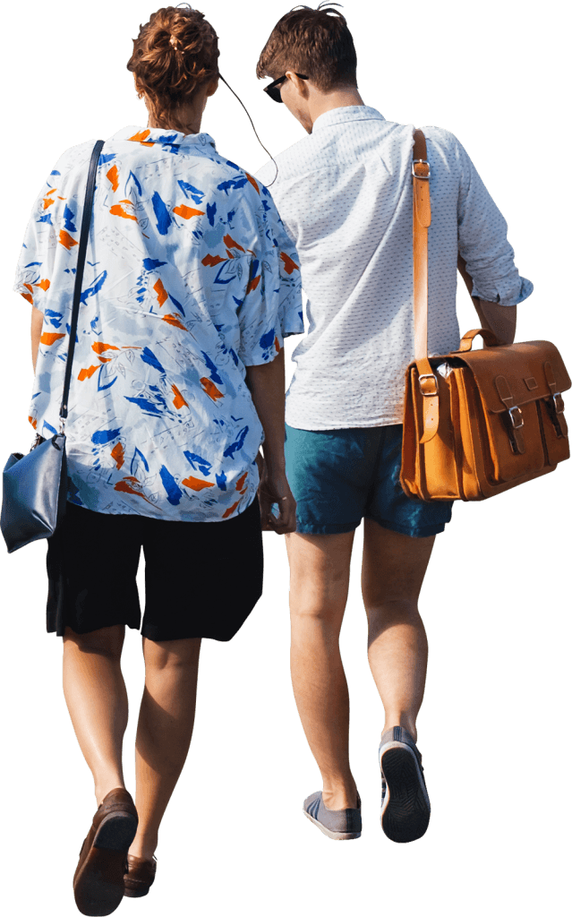 G And M Walks From The Ferry To A Barbecue Party On - People Walking Summer Png Transparent PNG - 639x1024 - Free Download on - Transparent PNG Free Download | PNGio