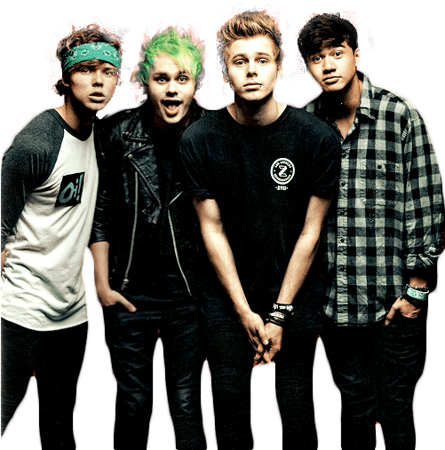 Sos With Green Clipart Transparent Stock - 5 Seconds Of Summer Transparent Transparent PNG - 500x600 - Free Download on - Transparent PNG Free Download | PNGio