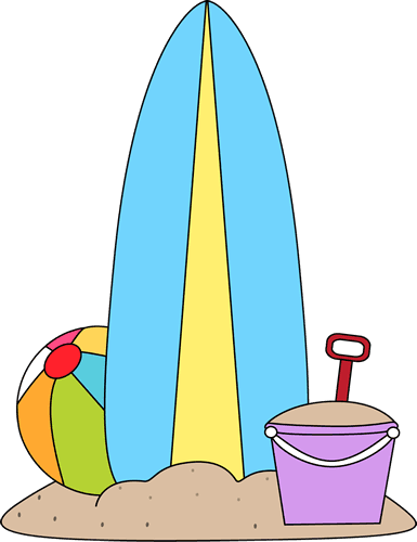 Surfboard And Beach Toys - Kids Summer Clipart Transparent PNG - 385x500 - Free Download on - Transparent PNG Free Download | PNGio