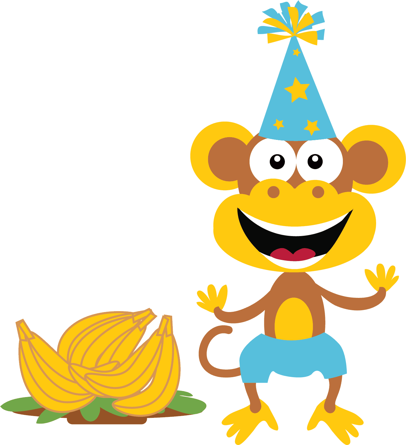 Birthday Clipart Monkey - Sun Summer Clip Art Free Transparent PNG - 1355x1500 - Free Download on - Transparent PNG Free Download | PNGio