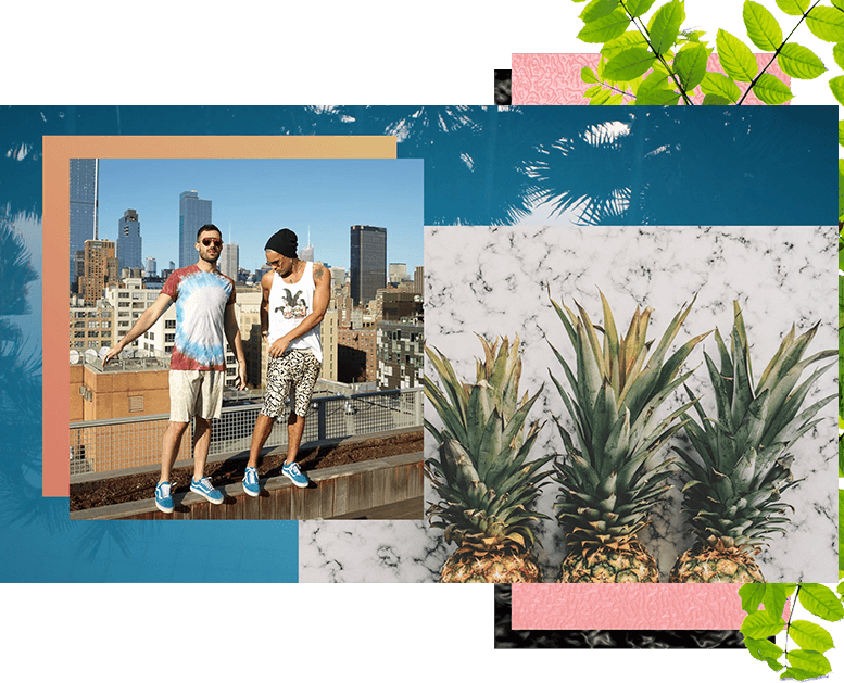 Next To This New York Based Duo, We've Given Plastic - Summer Pineapples Throw Blanket Transparent PNG - 777x629 - Free Download on - Transparent PNG Free Download | PNGio