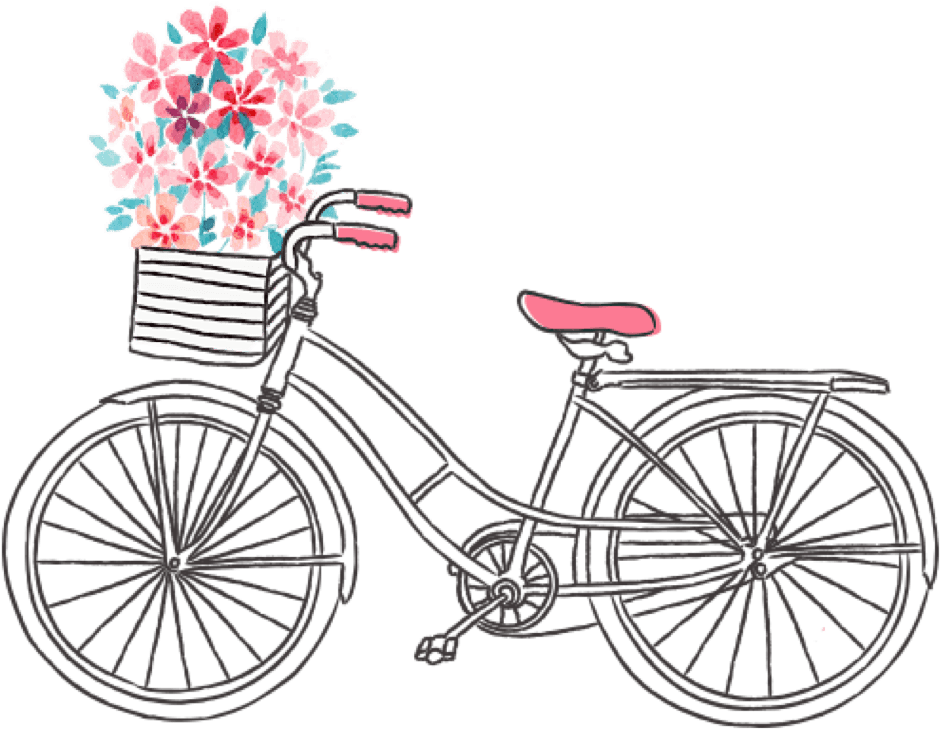 Clipart Freeuse Library Bicycle Flowers Basket Summer - Mas Um Dia Se Inicia Transparent PNG - 2281x1194 - Free Download on - Transparent PNG Free Download | PNGio