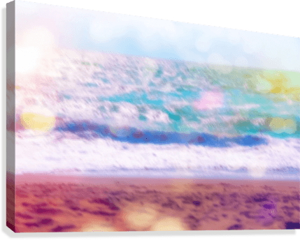 Sandy Beach With Blue Wave And Summer Light Bokeh Background - Beach Transparent PNG - 429x344 - Free Download on - Transparent PNG Free Download | PNGio