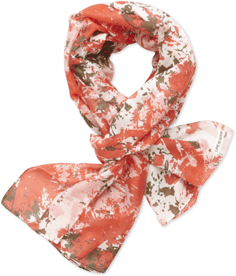 Camo Summer Scarf - Life Is Good Women's Summer Camo Scarf, Chili Red, Transparent PNG - 570x570 - Free Download on - Transparent PNG Free Download | PNGio