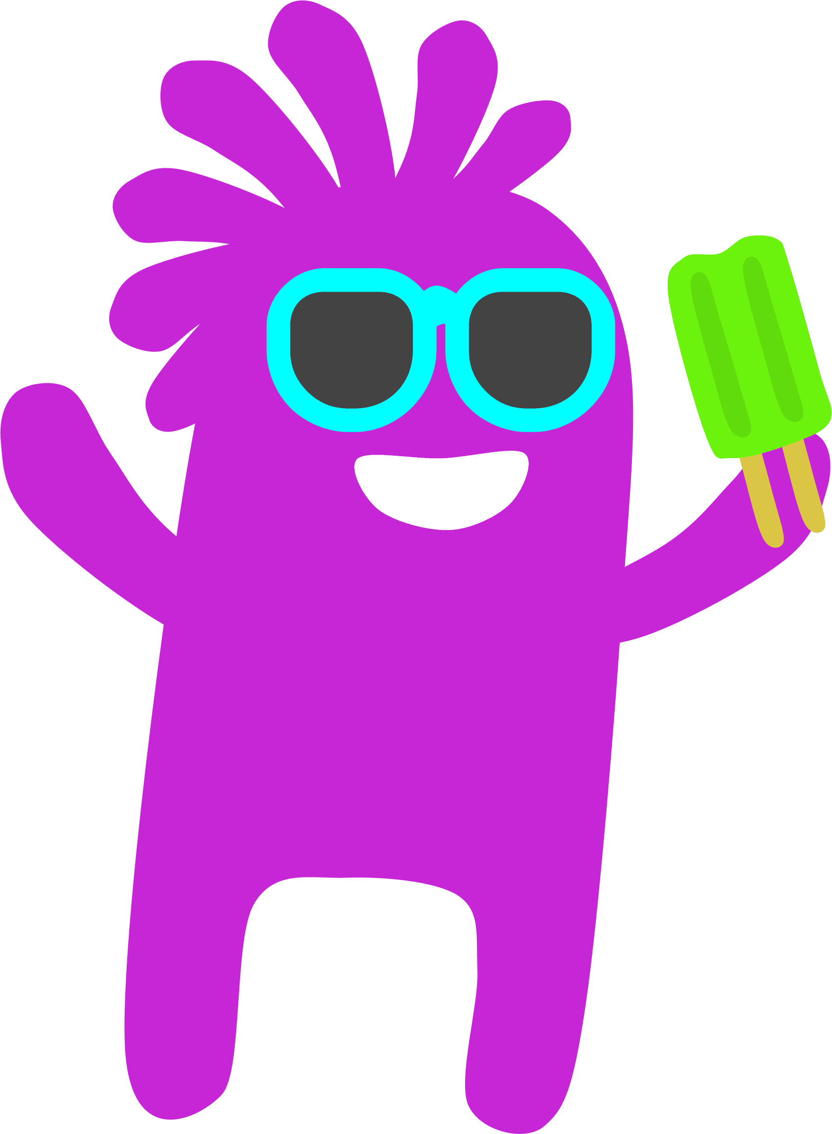 Popsicle Clip Art {summer} Clipart Set Includes 8 Colored - Popsicle Monster Transparent PNG - 1701x2317 - Free Download on - Transparent PNG Free Download | PNGio