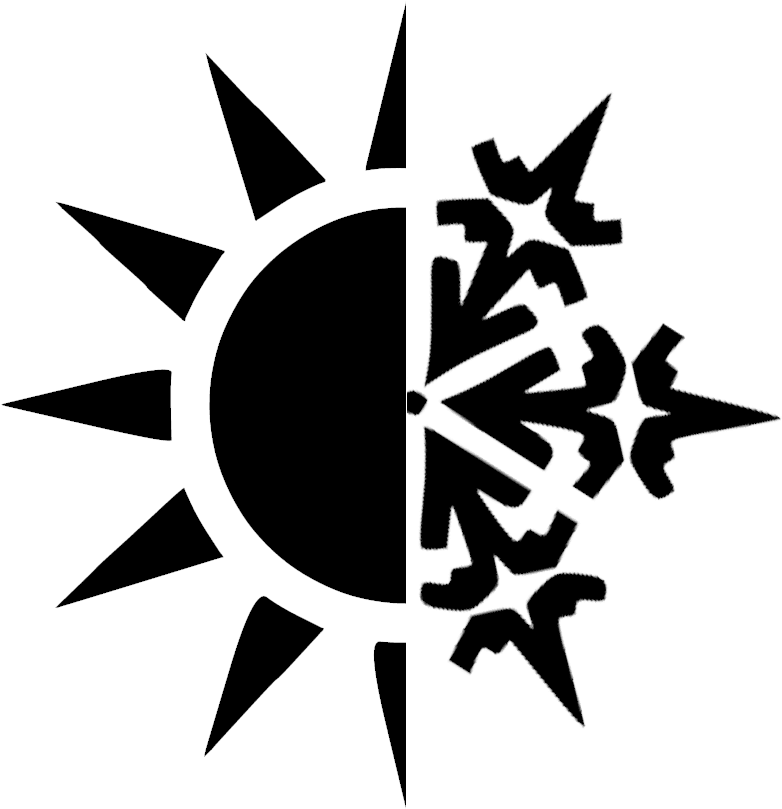 The Logo That Was Finalised By The Group And Created - Sun And Moon Wolves Tattoo Transparent PNG - 827x830 - Free Download on - Transparent PNG Free Download | PNGio