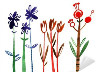 Colorful Floral Collection With Leaves And Flowers, - Watercolor Painting Transparent PNG - 400x400 - Free Download on - Transparent PNG Free Download | PNGio