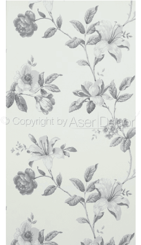 Floral Cinza Papel De Parede Summer Breeze 17881 04 - Walls Republic Luxury 33' X 20.8" Floral Arrangement Transparent PNG - 740x500 - Free Download on - Transparent PNG Free Download | PNGio