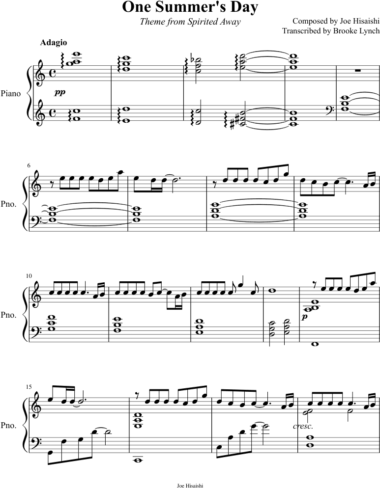 One Summer's Day Sheet Music Composed By Composed By - You Make Me Feel So Young Oscar Peterson Sheet Music Transparent PNG - 850x1100 - Free Download on - Transparent PNG Free Download | PNGio