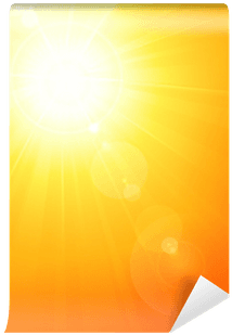 Vibrant Hot Summer Sun With Lens Flare Wall Mural • - Graphic Design Transparent PNG - 400x400 - Free Download on - Transparent PNG Free Download | PNGio