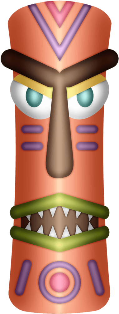 Hawaiian Aloha Tropical Moana Hawaiian, Hawaiian Crafts, - Mascaras Hawaianas En Png Transparent PNG - 400x1024 - Free Download on - Transparent PNG Free Download | PNGio