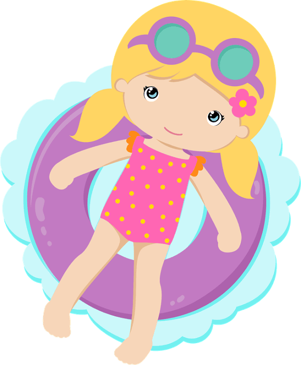 Pool Clipart Summer Season - Pool Girl Clipart Transparent PNG - 595x720 - Free Download on - Transparent PNG Free Download | PNGio