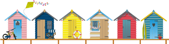 Beach Huts Border Window Cling - Beach Hut Transparent PNG - 550x550 - Free Download on - Transparent PNG Free Download | PNGio