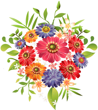 Victorian Summer Flowers Clip Art - Bouquet Of Flowers Clip Art Png Transparent PNG - 385x433 - Free Download on - Transparent PNG Free Download | PNGio