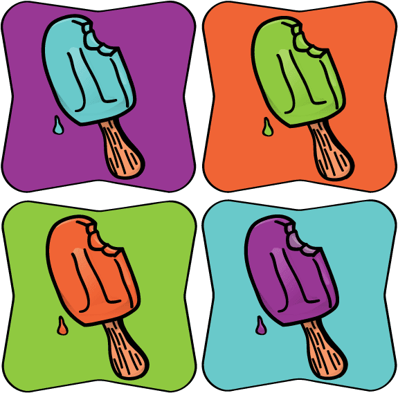 Popsicle Pop Art For The Summer By Talking Dog - Pop Art Transparent PNG - 600x600 - Free Download on - Transparent PNG Free Download | PNGio