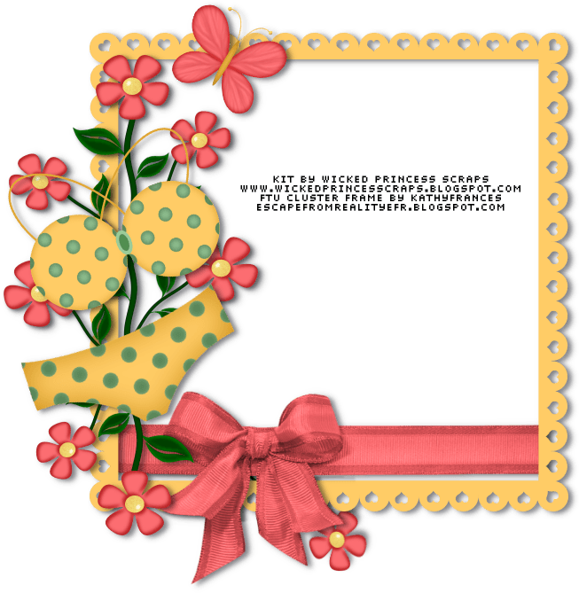 Scrap Kit By Wicked Princess Scraps 'cool, Cool Summer' - Picture Frame Transparent PNG - 653x669 - Free Download on - Transparent PNG Free Download | PNGio