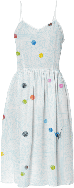 Abstract Waterfall Blue Line Multi-dots Summer Dress - Pattern Transparent PNG - 400x621 - Free Download on - Transparent PNG Free Download | PNGio