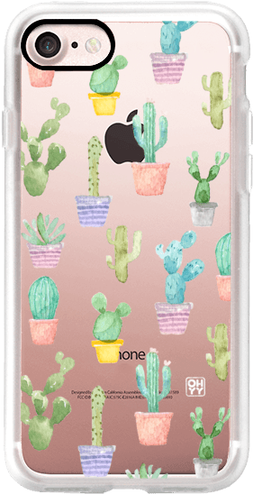 Casetify Iphone 7 Classic Grip Case - Casetify Ctf-3778457-298601 Pastel Cuctus Summer Iphone Transparent PNG - 282x560 - Free Download on - Transparent PNG Free Download | PNGio