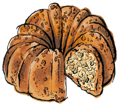 Summer Fling Coffeecake - Pound Cake Clipart Png Transparent PNG - 400x356 - Free Download on - Transparent PNG Free Download | PNGio