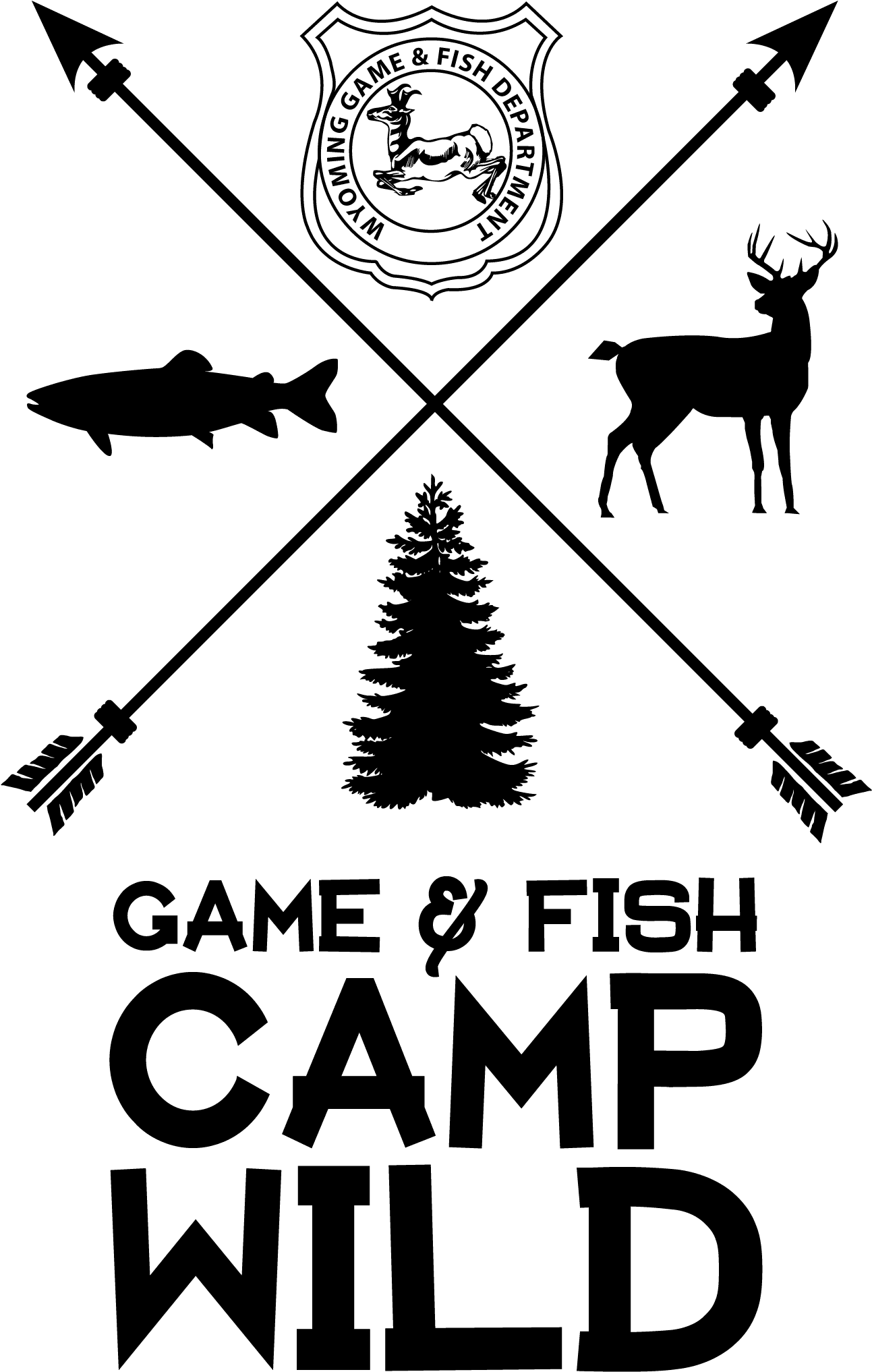 Learn About All Things Wild At Game And Fish Summer - Pine Tree Silhouette Transparent PNG - 1500x2400 - Free Download on - Transparent PNG Free Download | PNGio