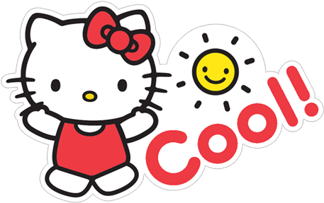 Viber Sticker «hello Kitty Summer» - Hello Kitty Face Mask Transparent PNG - 490x317 - Free Download on - Transparent PNG Free Download | PNGio