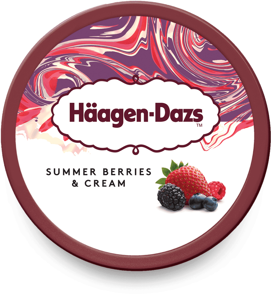 Summer Berries & Cream - Haagen Dazs Transparent PNG - 1024x1024 - Free Download on - Transparent PNG Free Download | PNGio