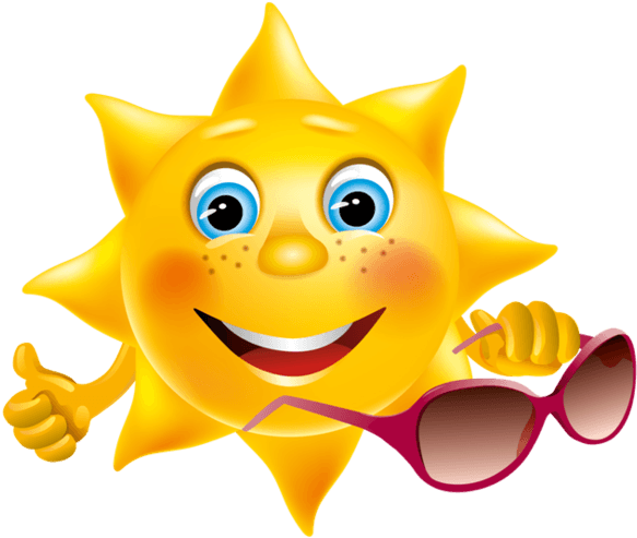 Smiling Sun Character With Hello Summer Text Stock - Smiley Soleil Transparent PNG - 600x535 - Free Download on - Transparent PNG Free Download | PNGio