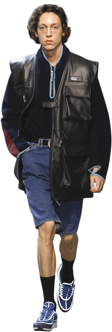 Regarded By Many As The Best Show From New York Fashion - Leather Jacket Transparent PNG - 800x1200 - Free Download on - Transparent PNG Free Download | PNGio