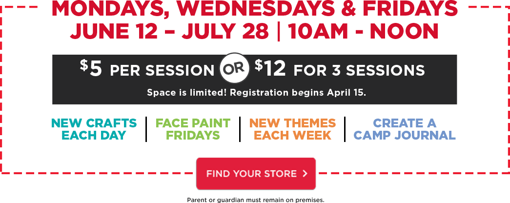 Enjoy Arts And Crafts This Summer At Area Michaels - Michaels Camp Creativity 2017 Transparent PNG - 1045x416 - Free Download on - Transparent PNG Free Download | PNGio