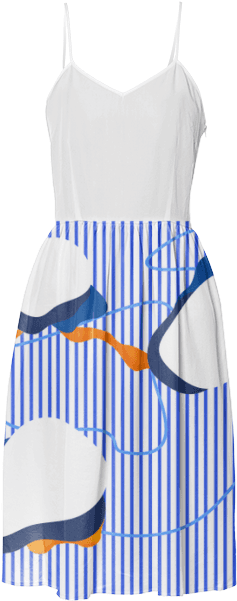 Blue Stripe Summer Dress $125 - Pattern Transparent PNG - 400x621 - Free Download on - Transparent PNG Free Download | PNGio