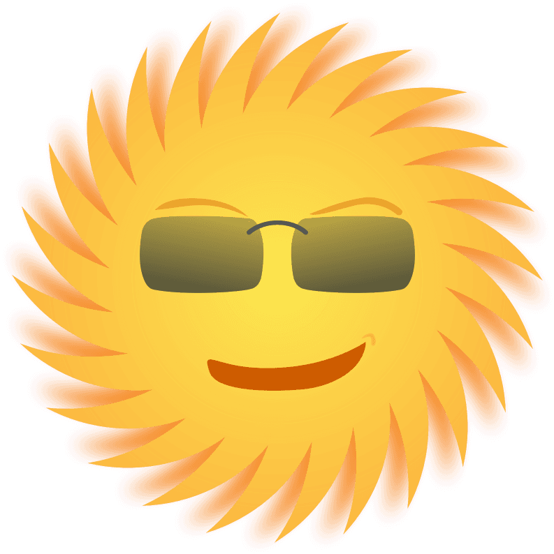 Summer Clipart Illustration Of A Happy Smiling Sun - Sun Clip Art Transparent PNG - 800x800 - Free Download on - Transparent PNG Free Download | PNGio