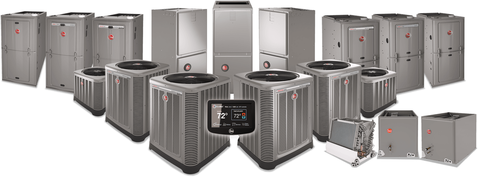 Rheem®specializes In Dependable, Quiet, Efficient Systems - Hvac Supply Transparent PNG - 1700x638 - Free Download on - Transparent PNG Free Download | PNGio