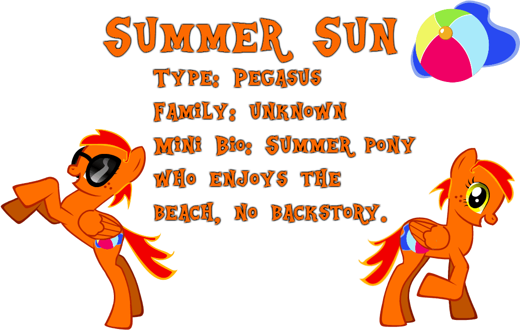 My Third Oc, Summer Sun - Cartoon Transparent PNG - 1055x702 - Free Download on - Transparent PNG Free Download | PNGio