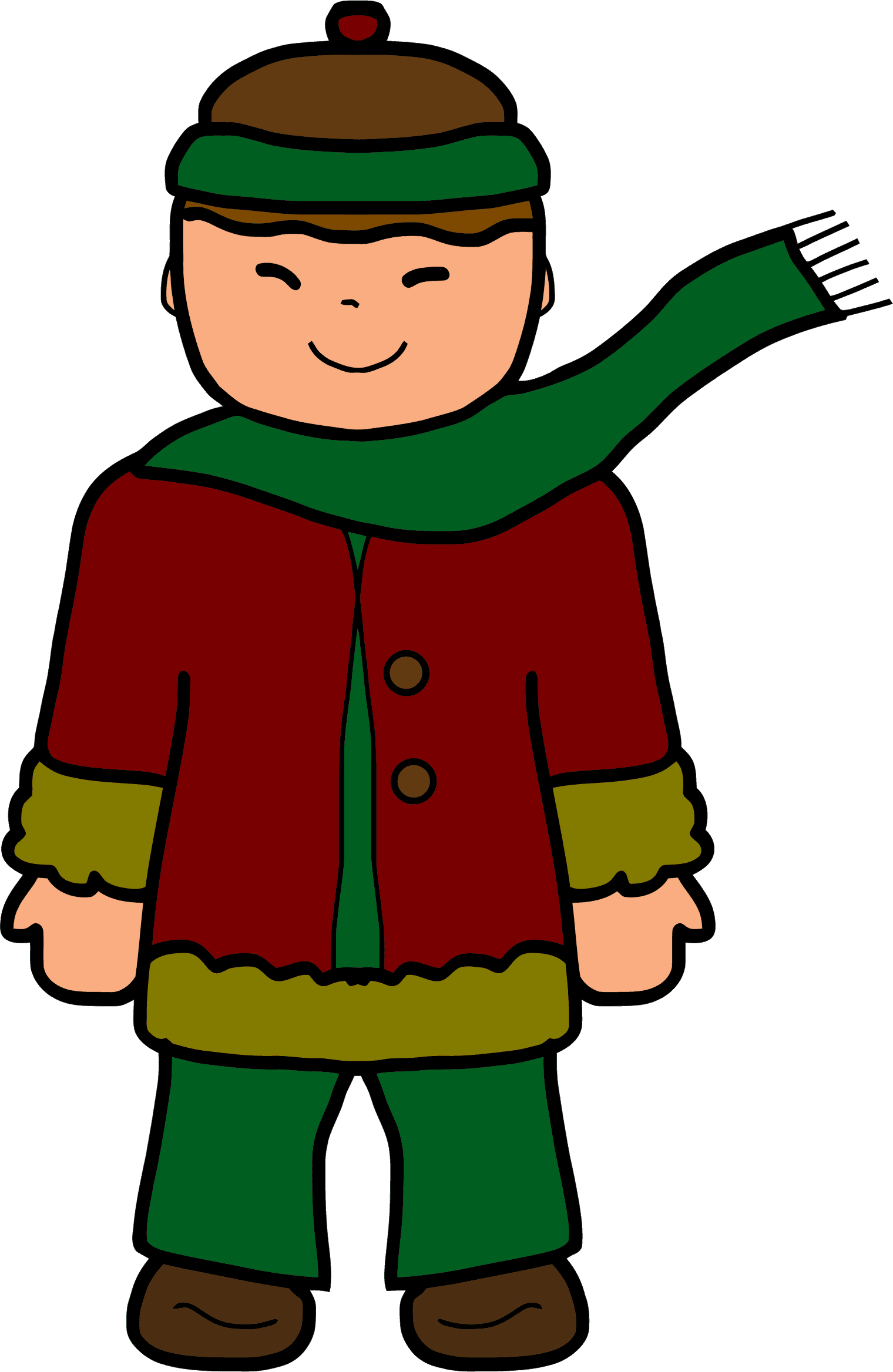 See Here Winter Clip Art Free Black And White - Wear Winter Clothes Clipart - Free Transparent PNG Clipart Images Download. - Transparent PNG Free Download | PNGio